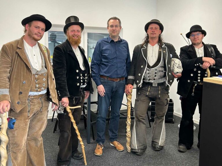 4 Wandergesellen auf der walz in der KH