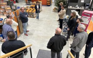 Besichtigung des Maler-Großhändlers Egbert Wilts in Leer