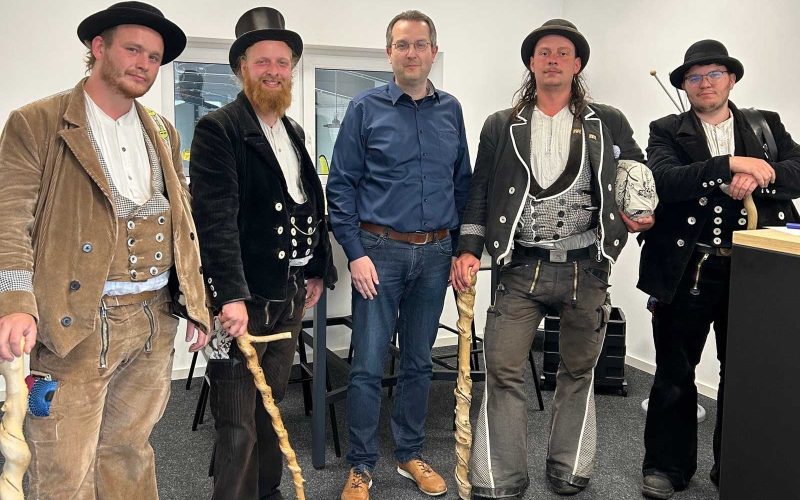 4 Wandergesellen auf der walz in der KH